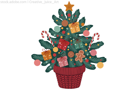 Illu_Silvester_Weihnachten_Baum Weihnachtsbaum