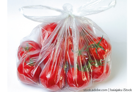 Im Beutel verpackte Tomaten